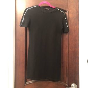 Black dress with zipper